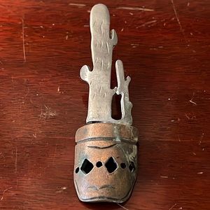 Rare vintage ultra craft brand cactus brooch